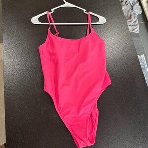 Neon Pink One Piece Swimsuit
